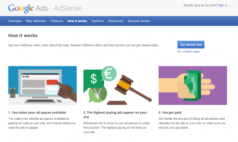 يمكن أن يمنحك Google AdSense فكرة عما يستحقه كل موضع على موقعك. 