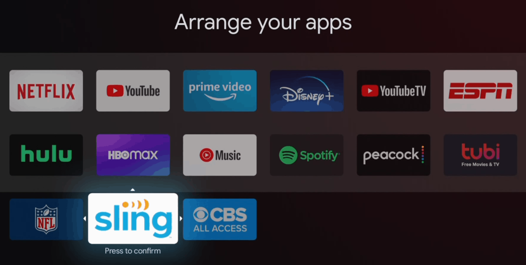 أعد ترتيب التطبيقات على Chromecast باستخدام شاشة Google TV الرئيسية