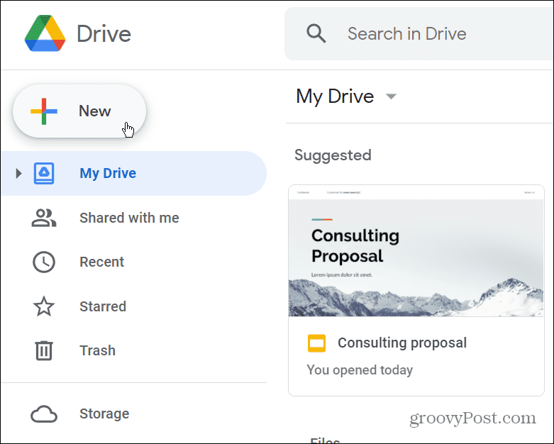 Google Drive جديد