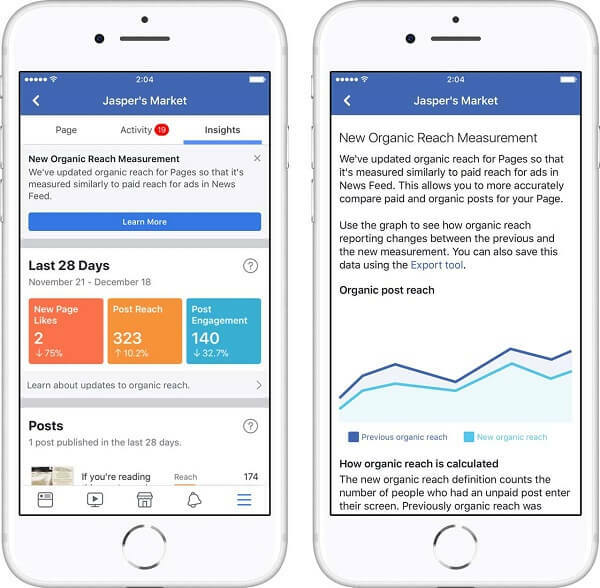 طرح Facebook تحديثين جديدين لـ Page Insights والذي يعد بمساعدة الشركات على فهم النتائج الأكثر أهمية.