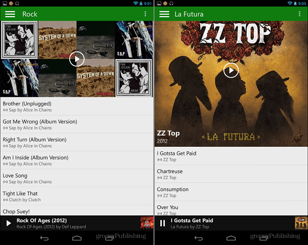 موسيقى Xbox على Android