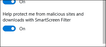 قم بإيقاف تشغيل SmartScreen 2