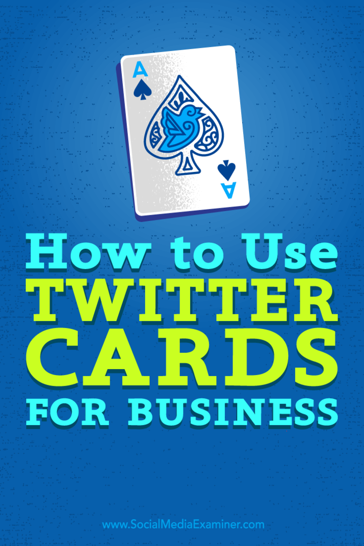 تلميحات حول كيفية تحسين عرض عملك باستخدام بطاقات Twitter.