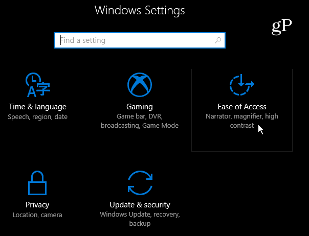2 سهولة الوصول إلى إعدادات Windows 10