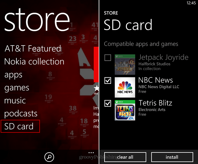 كيفية تحميل التطبيقات من بطاقة SD على Windows Phone 8