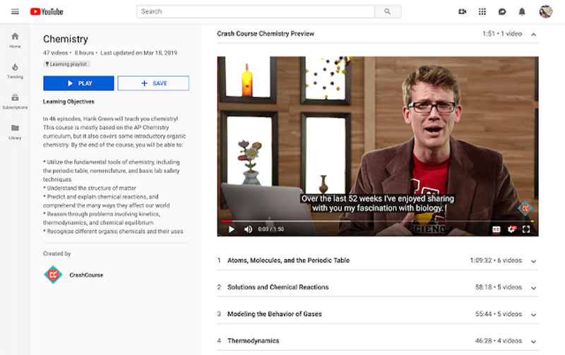 يقدم YouTube قوائم التشغيل التعليمية لتوفير بيئة تعليمية مخصصة للأشخاص الذين يأتون إلى YouTube للتعلم.