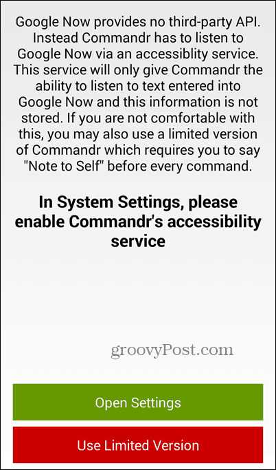 استخدم Google Now و Commandr لتبديل الميزات وإيقاف تشغيلها