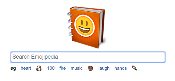 Emojipedia هو محرك بحث عن الرموز التعبيرية.