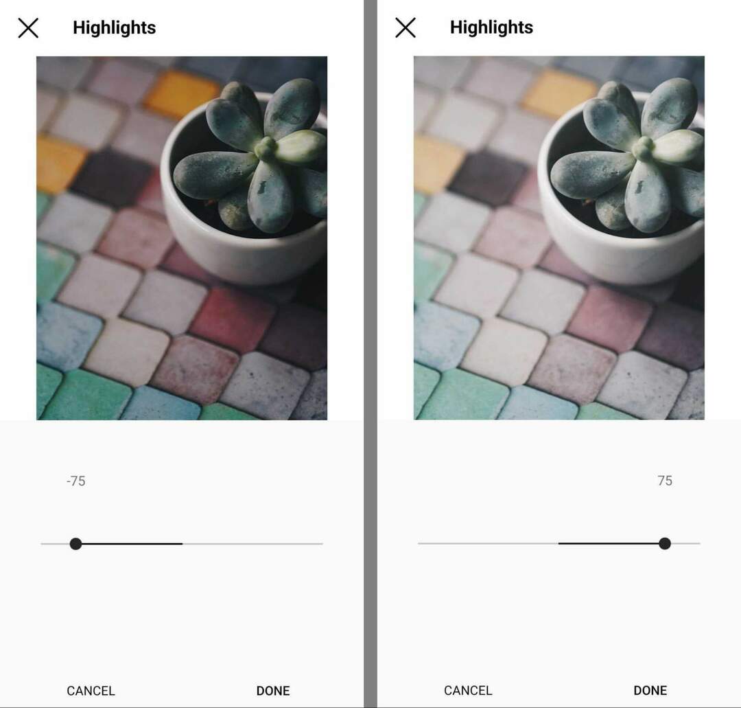 كيفية تحرير الصور-instagram-native-features-ويسلط الضوء على الخطوة 11