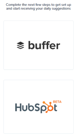 يتكامل Quuu مع كل من Buffer و HubSpot.