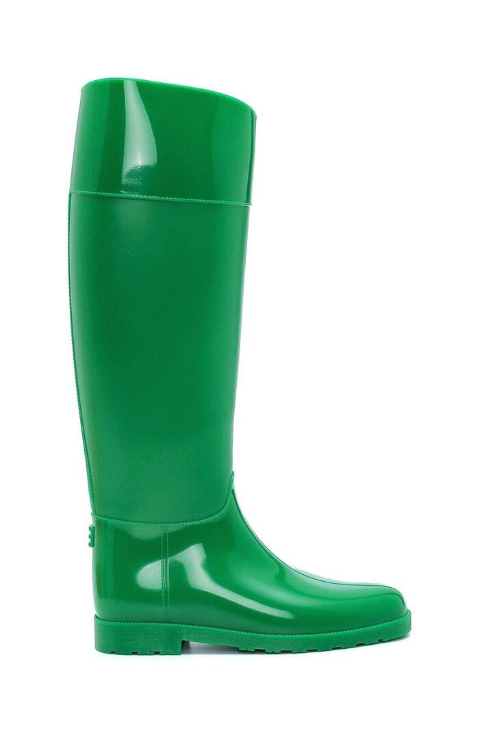 أحذية المطر النسائية الخضراء