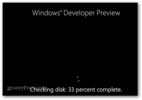 ميزة التحقق من خطأ القرص الجديد في Windows 8