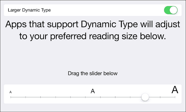 نصيحة لنظام التشغيل iOS 7: اجعل النص أكبر حجمًا ، وأكثر وضوحًا وأسهل في القراءة