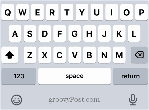 لوحة مفاتيح iphone