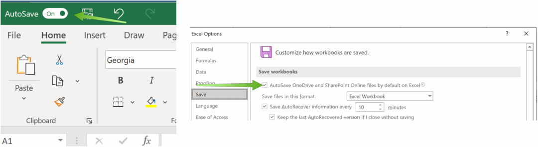 كيفية حفظ ملفات Excel تلقائيًا في OneDrive