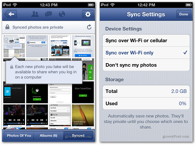 كيفية استخدام Facebook Photo Sync على Android و iOS