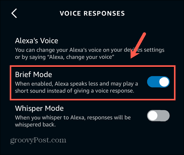 وضع مختصر لتطبيق Alexa قيد التشغيل