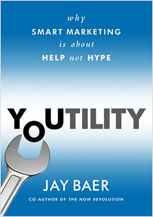 هذه لقطة شاشة لغلاف الكتاب لـ Youtility بواسطة Jay Baer.