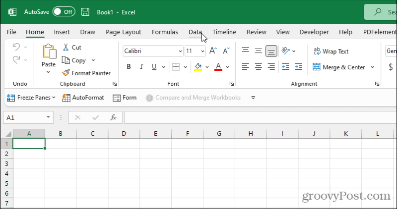 قائمة بيانات Excel