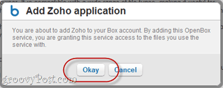 مزامنة Zoho و Box.net