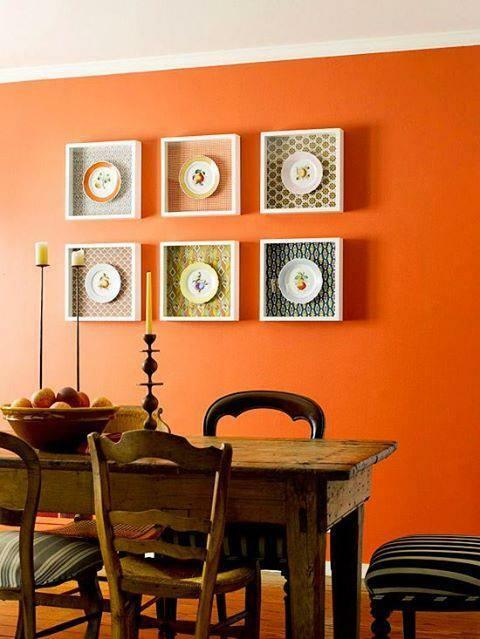استخدام اللون البرتقالي في تزيين المنزل 