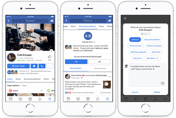 أعاد Facebook تصميم صفحات أكثر من 80 مليون شركة على منصته لتسهيل تفاعل الأشخاص مع الشركات المحلية والعثور على ما يحتاجون إليه بشدة.