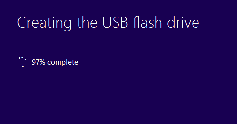 إنشاء USB