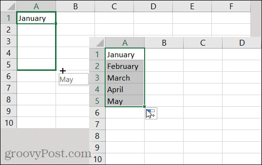 أشهر الملء التلقائي لبرنامج Excel