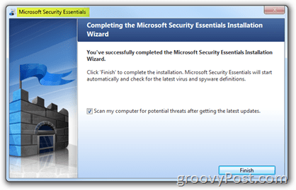 تثبيت أساسيات أمان Microsoft