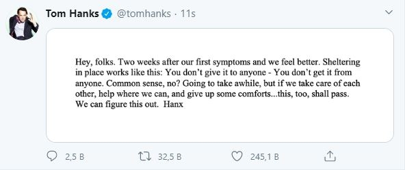 شفى توم هانكس