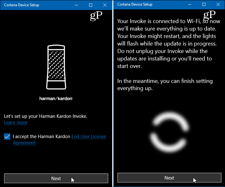 تطبيق Cortana Device Setup Windows 10