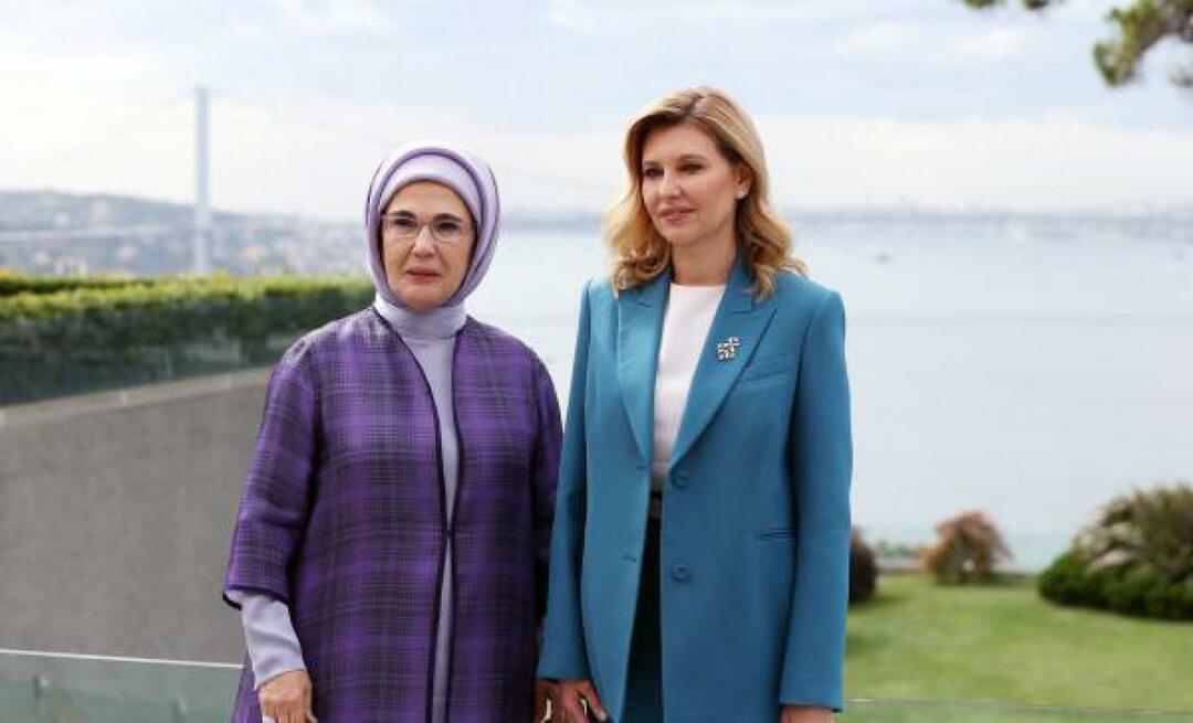 أمينة أردوغان تستضيف أولينا زيلينسكا زوجة رئيس أوكرانيا!