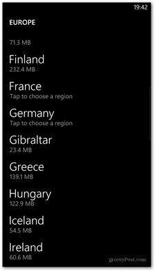 خرائط Windows Phone 8 للبلدان المتاحة
