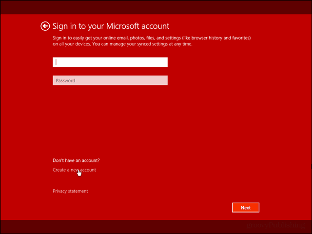 قم بتثبيت Windows 8.1 باستخدام حساب محلي فقط