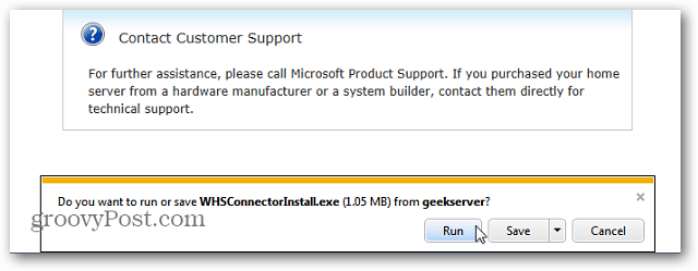 كيفية إضافة جهاز كمبيوتر عميل Windows 7 إلى Windows Home Server [الإصدار 1]