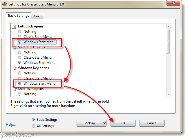 كيفية إحضار الزر لأعلى من الإصدارات الأقدم من Windows إلى Windows 7