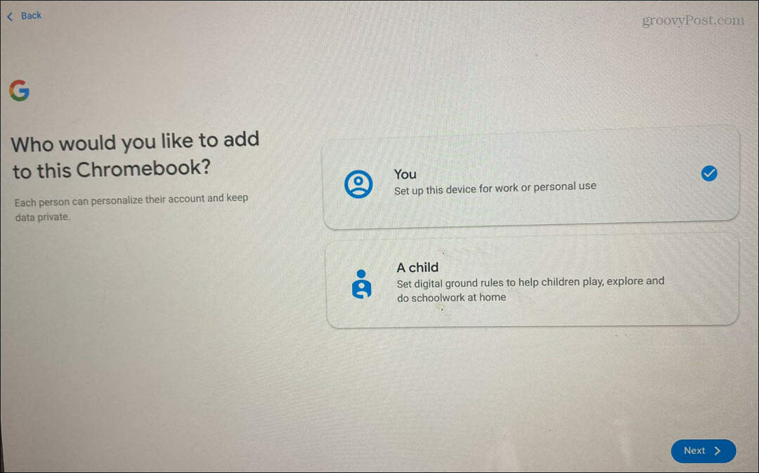 كيفية إضافة مستخدم على جهاز Chromebook