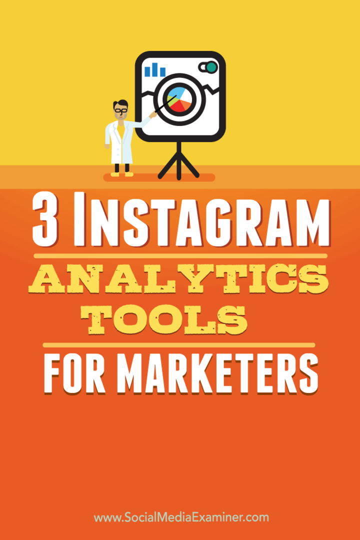 أدوات تحليلات المسوق لتحليل instagram