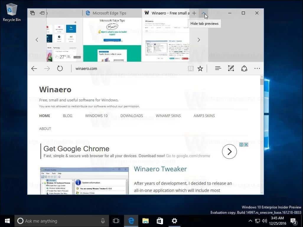 يكشف تحديث Windows 10 Creators Update Build 14997 عن دعم الضوء الأزرق والمزيد
