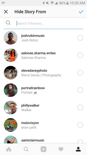 يمكنك منع متابعين معينين في Instagram من رؤية قصصك.