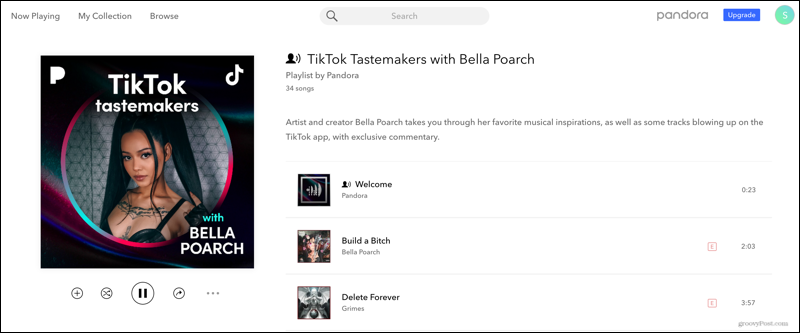 TikTok Tastemakers مع Bella Poarch على Pandora