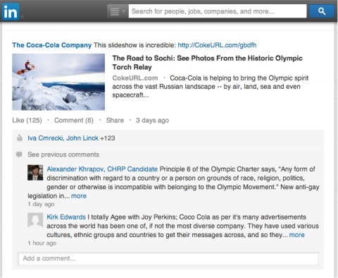 محتوى أولمبي كوكاكولا