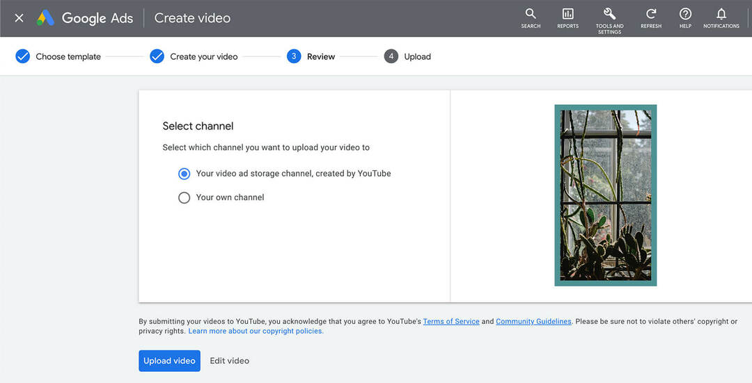 how-to-provide-your-brand-using-youtube-vertical-video-ads-using-google-ads-asset-library-template-publish-to-channel-keep-in-storage-add-to-campaign- المثال 6