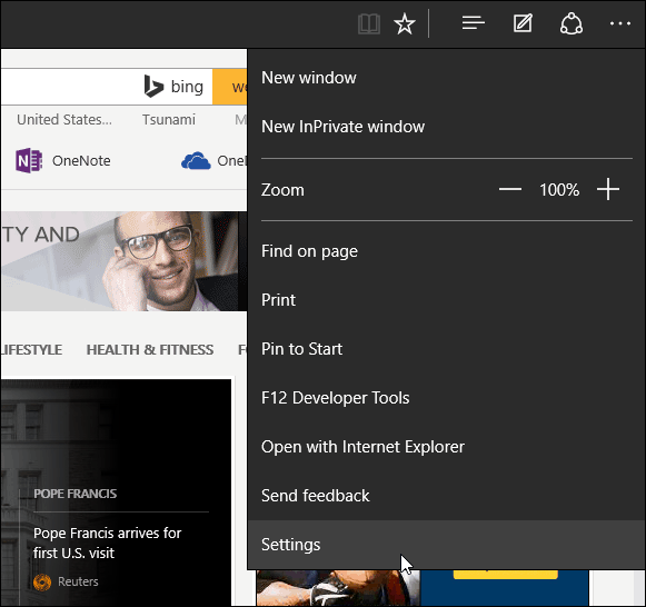 1 إعدادات Microsoft Edge