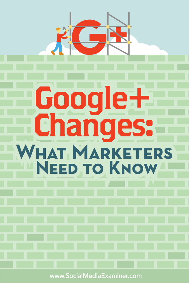 ما يحتاج المسوقون إلى معرفته حول التغييرات في google +