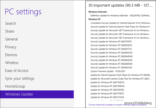 تحديث Windows RT