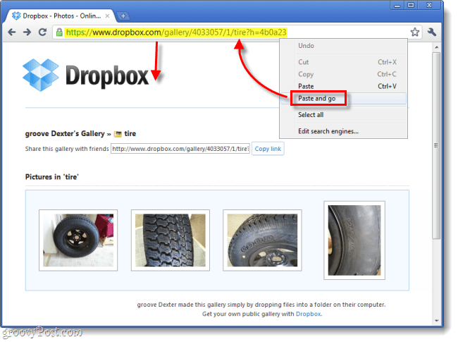 كيفية استخدام Dropbox كمعرض مشاركة الصور الخاصة بك