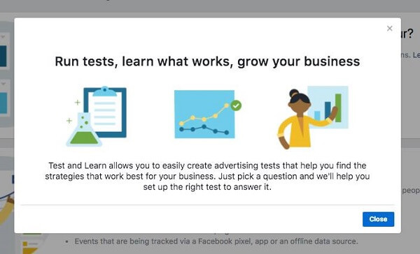 يطرح Facebook Business Manager أداة اختبار وتعلم جديدة.