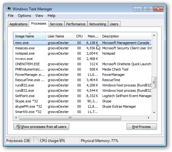 إدارة مهام Windows mmc.exe