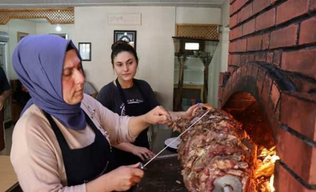 أول من أم وابنتها في أرضروم! يديرون متجر cag kebab
